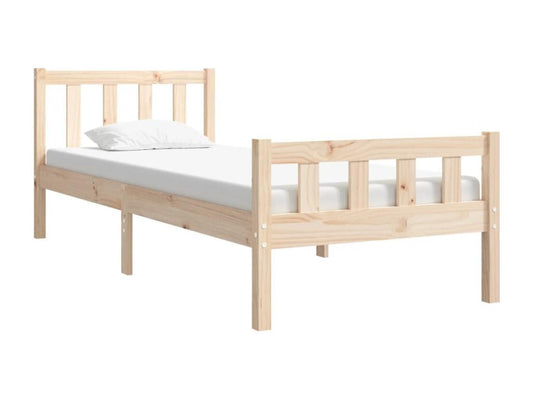 Solid wood bed frame 75x190 cm Small single