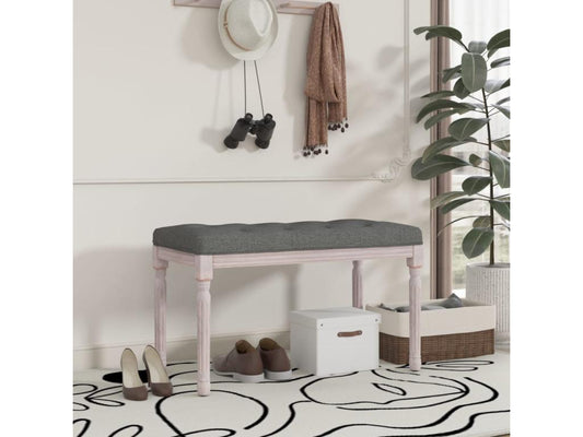 Dark Grey Bench 80x40x49 Fabric