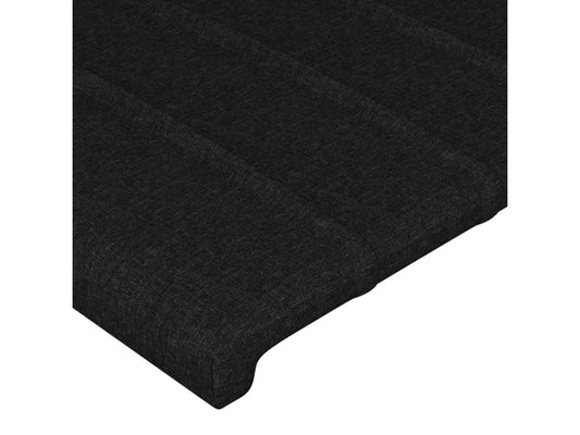 Black Headboard 100x5x78/88 cm Fabric