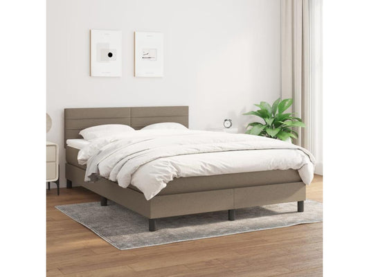 Homzora bed base with Homzora 140x200 cm mattress, fabric