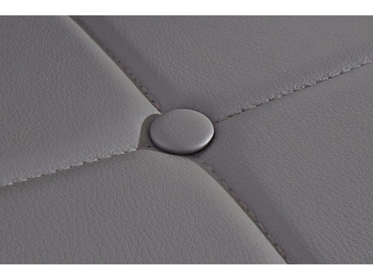 Homzora - Set of 4 Gray PU Upholstered Dining Chairs