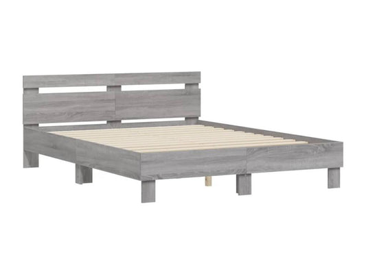 Bed frame with Doucezen grey headboard 150x200