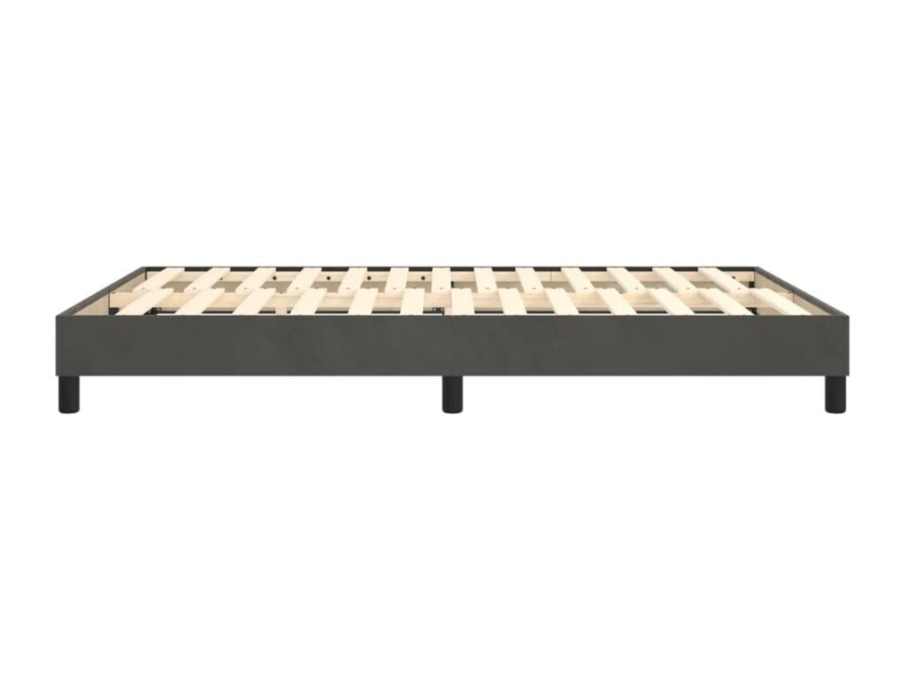 Doucezen bed base, dark grey, 140x190 cm, velvet