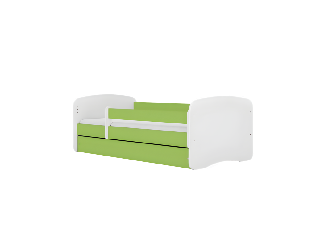 Homzora bed, earth green, without drawer, without mattress, 160/80