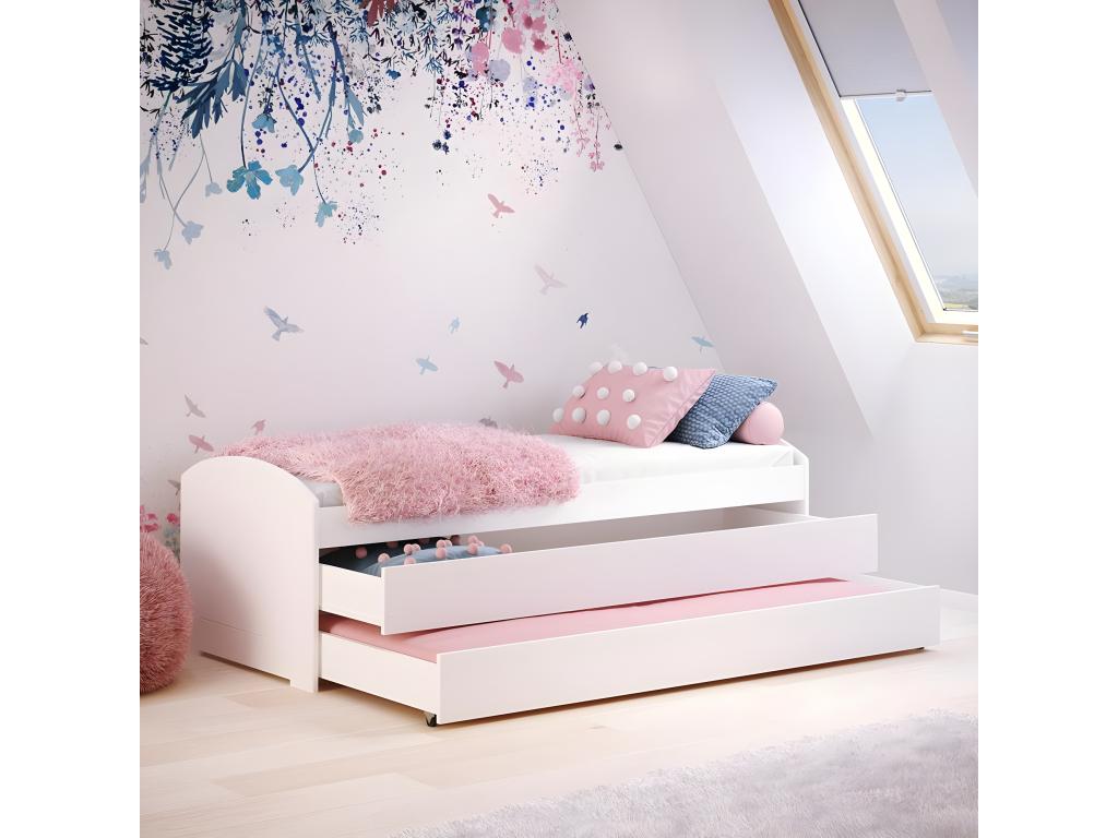 Homzora KSB005 Children's Bed 94x204x70 White