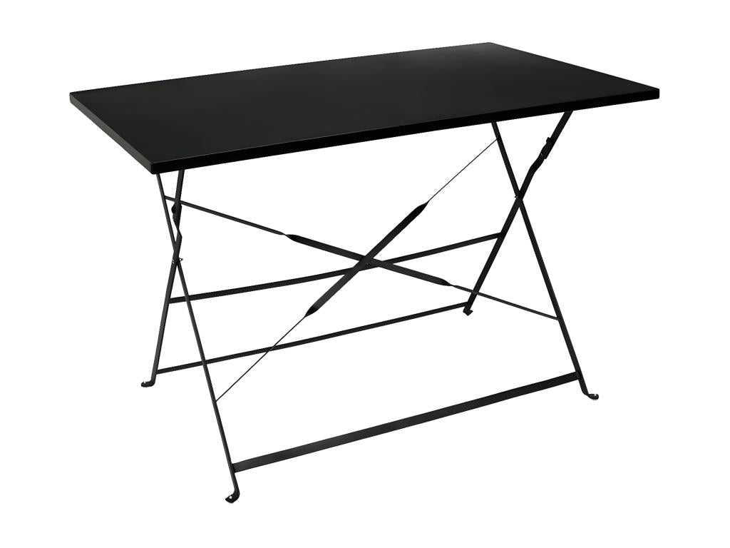 Homzora - Black Folding Rectangular Dining Table