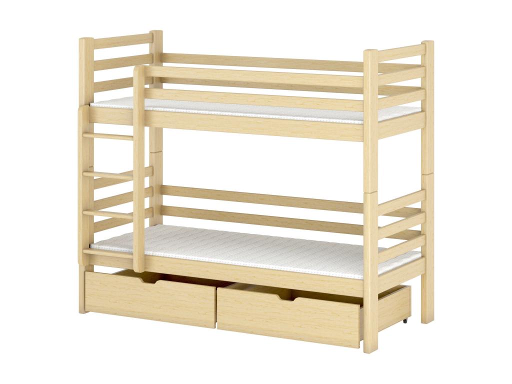 Homzora BB005 Bunk Beds 90x200 cm Beige