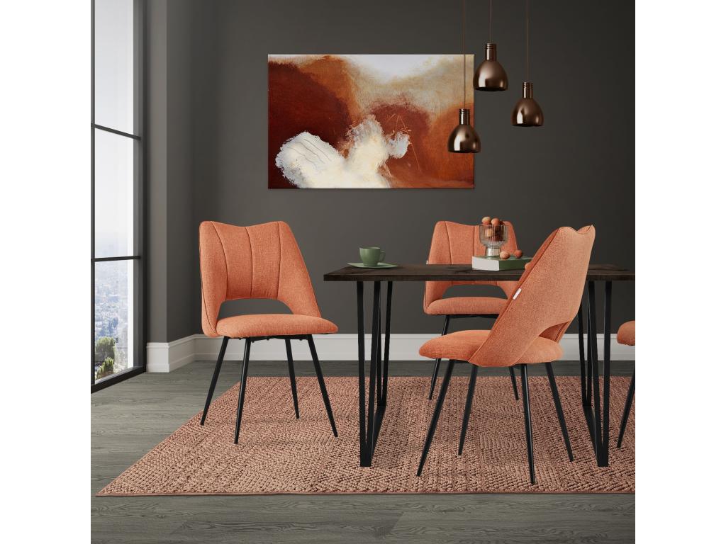 Set of 2 dining chairs, kitchen chairs, living room chairs, upholstered chairs with backrest