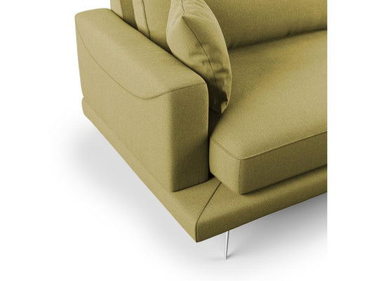 Doucezen Modern Sofa in Soft, Stain-Resistant Fabric T05 218 cm Yellow