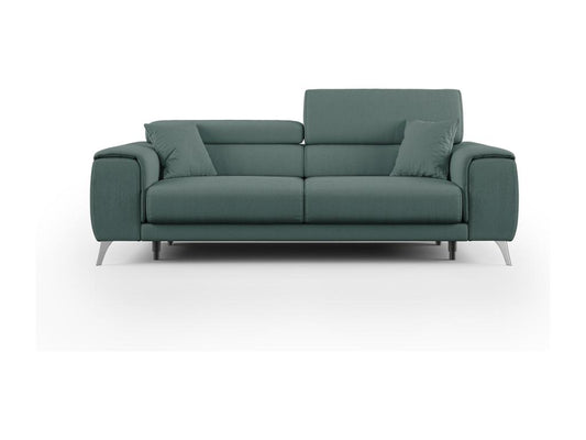 Doucezen Sofa with sliding seats in soft, stain-resistant fabric T05 215 cm green