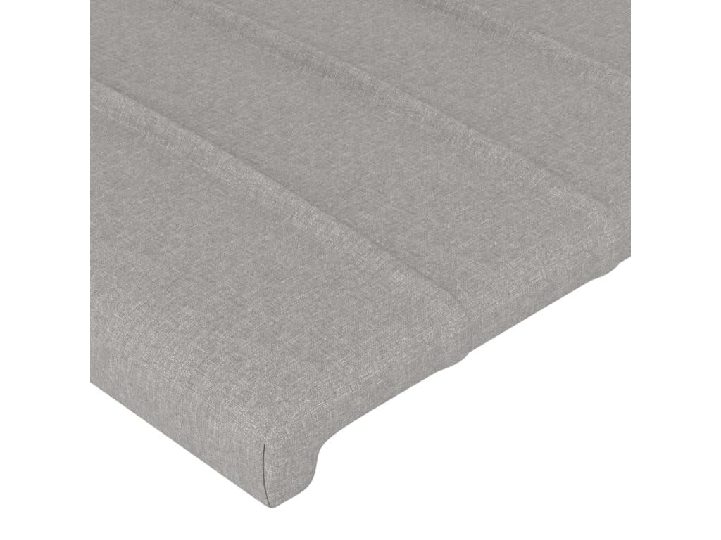 2-piece headboard set, light grey, 80x5x78/88 cm, fabric