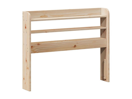 Bed frame without mattress 75x190 cm solid pine wood