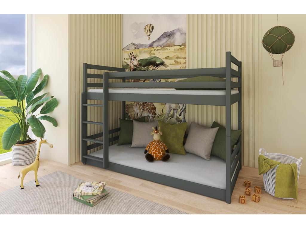 MINI BB014 Bunk Beds 80x190 cm Graphite