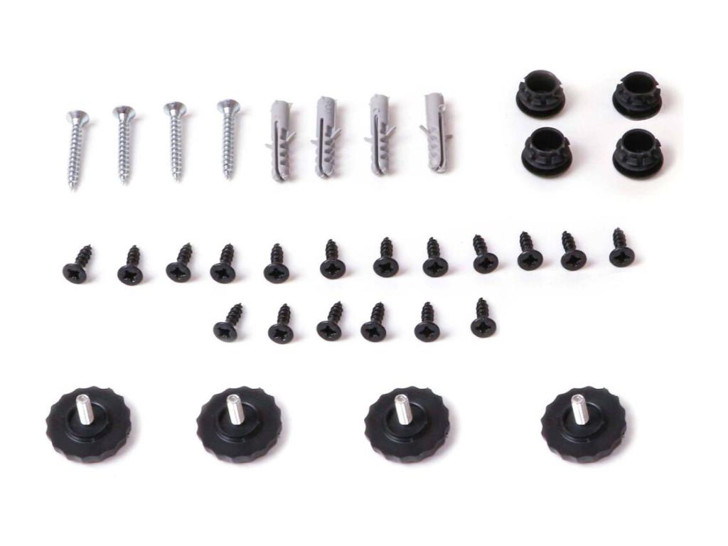 Metal frame shelving unit with Lader shelves