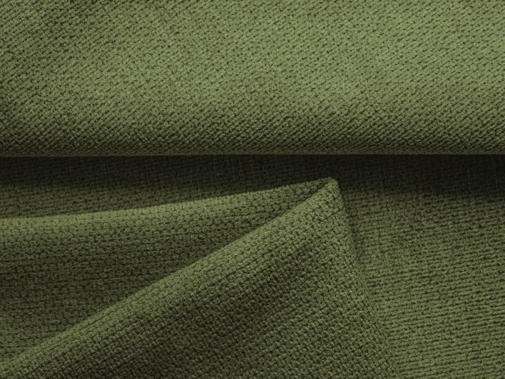 Right-hand corner sofa bed in chenille fabric - bottle green - Doucezen