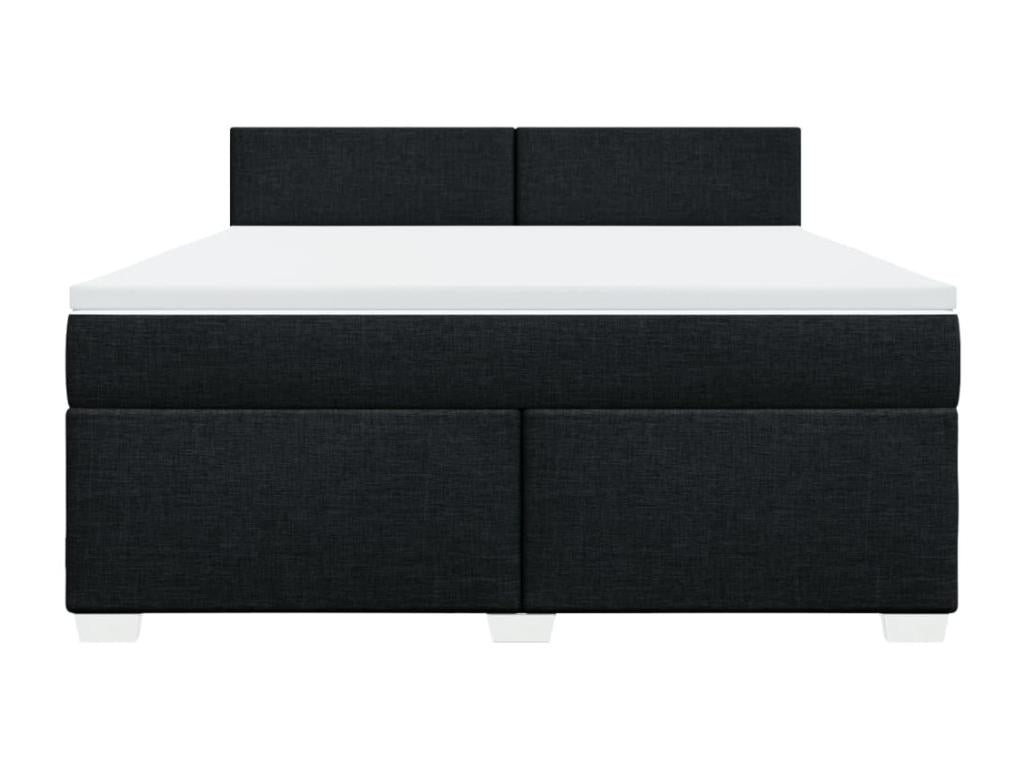 Doucezen bed base with black mattress, 180x200 cm, fabric