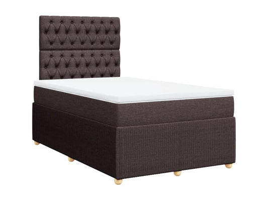Doucezen bed base with dark brown mattress 120x200 cm