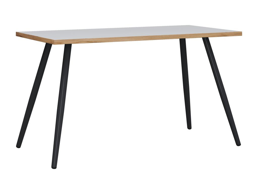 Homzora Desk, Computer Table, Scandinavian Retro Look, Salia, 138x50 cm, Black/White