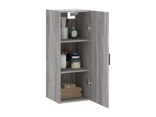 Homzora wall cabinet, grey, 34.5x34x90 cm
