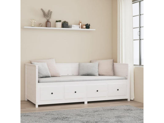 White daybed 80x200 cm Solid pine wood