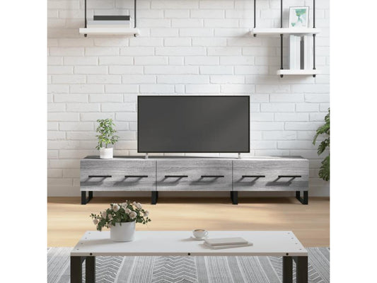 Homzora TV stand, grey, 150x36x30 cm, engineered wood