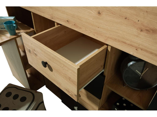 SMART 3P Bunk Bed 248.5/123/93 Homzora/black