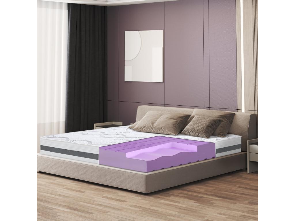 Doucezen-Size Double Mattress 180x220 with Memory Foam - Premium Quality - Height 25 cm - Made in Italy