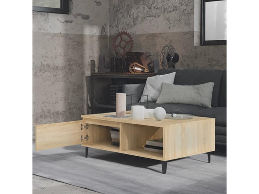 Homzora Oak Coffee Table 90x60x35 cm Chipboard