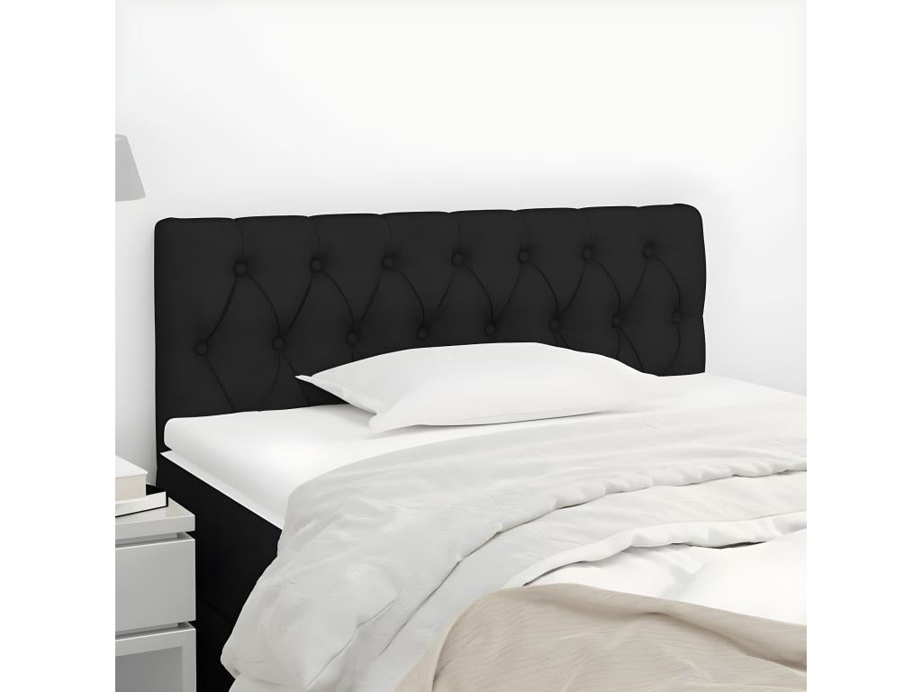 Black Headboard 100x7x78/88 cm Fabric