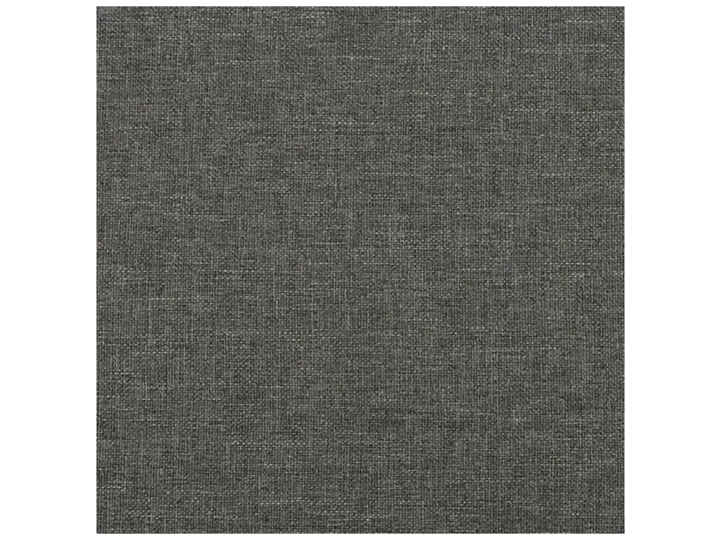 Doucezen bed base with dark grey mattress 140x200 fabric