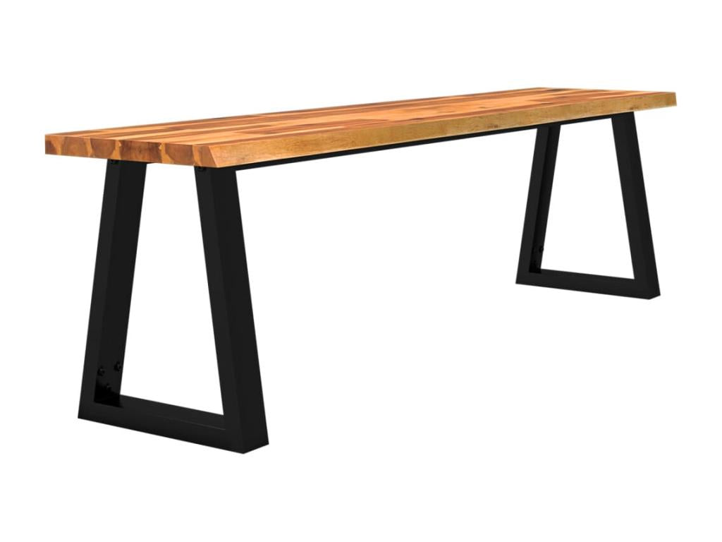 Bench with a living edge, 160 cm, solid Doucezen wood