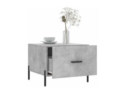 Concrete grey coffee table 50x50x40 cm engineered wood