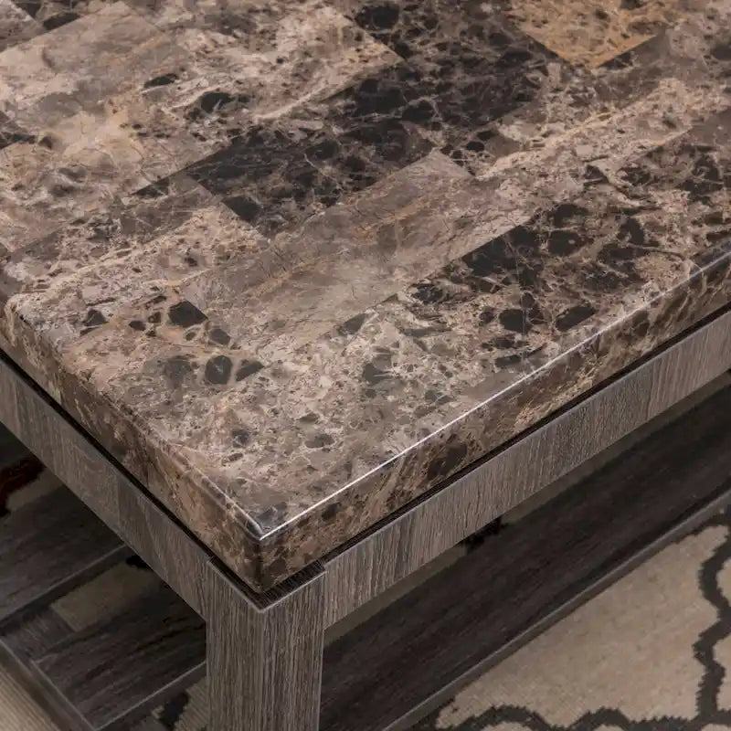 Occasional Faux Marble Coffee Table