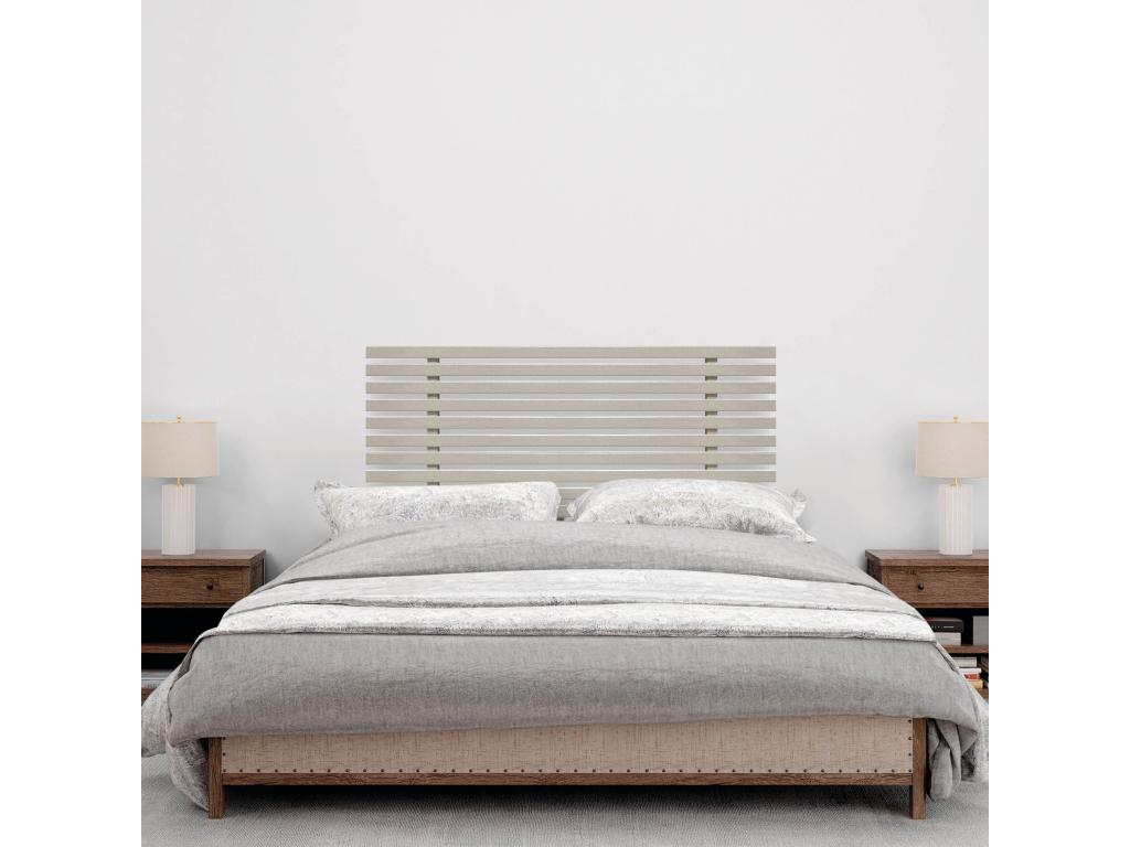 Doucezen Recycled Wood Headboard, Japanese Pallet Style, 80x46cm, Fits 80/90cm Beds - Beige Spikes
