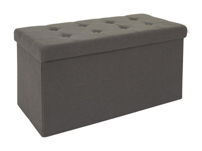 Homzora Folding Bench Storage Box, Grey