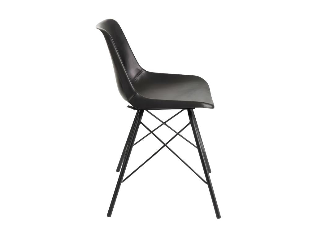 Doucezen Black Faux Leather Chairs - Doucezen