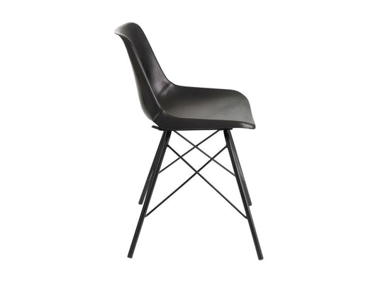 Doucezen Black Faux Leather Chairs - Doucezen