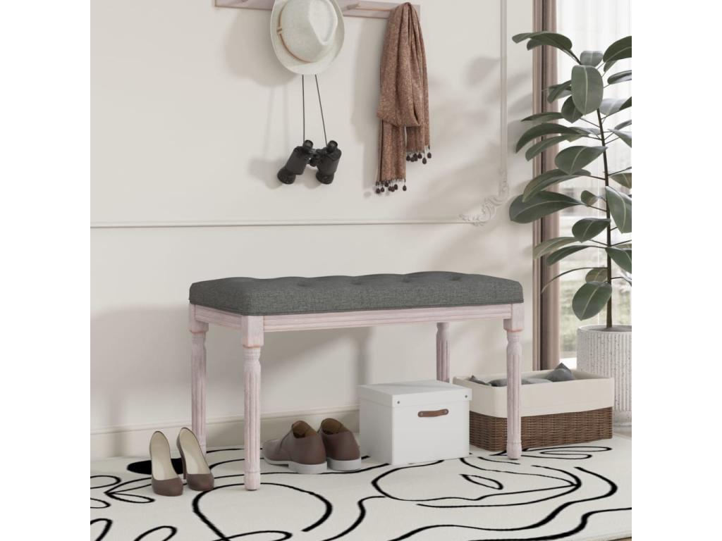 Dark Grey Bench 80x40x49 Fabric