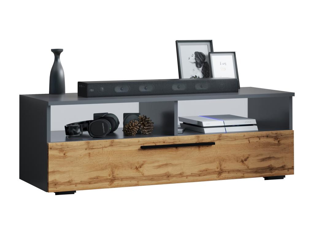 Doucezen Wooden TV Stand Lowboard Console Table Doucezen Arila XL Anthracite / Honey Oak