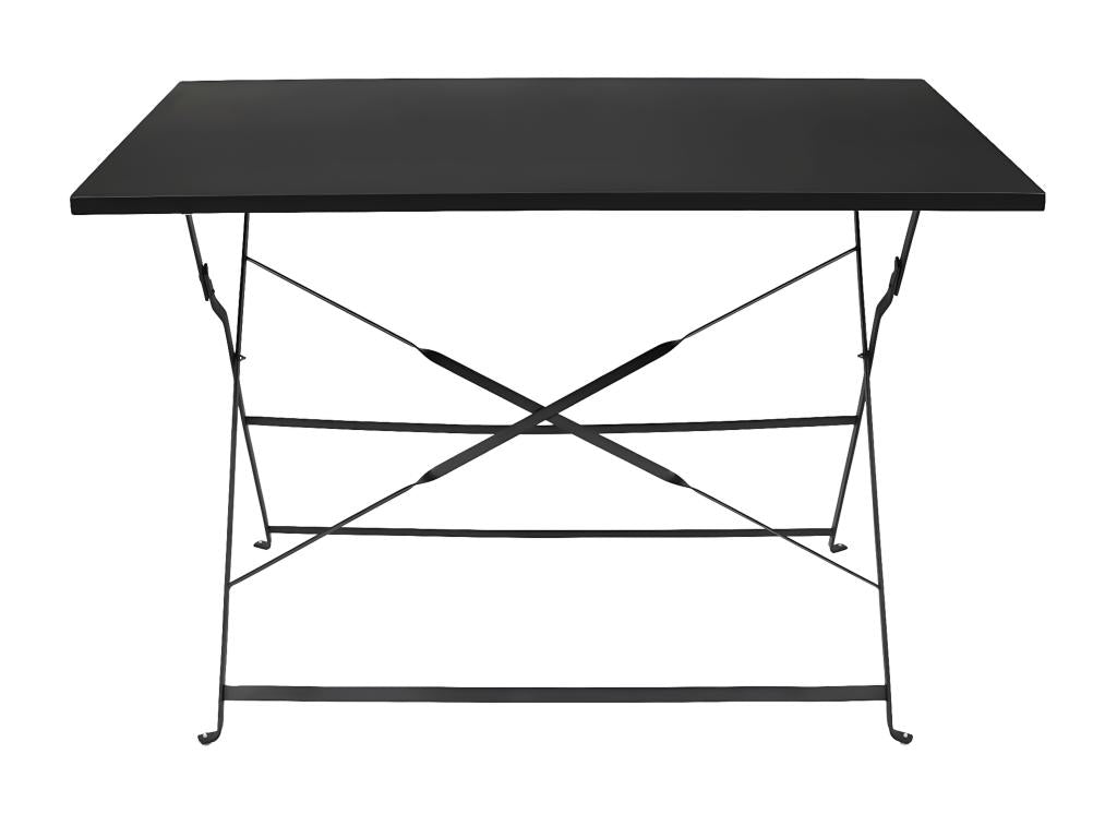 Homzora - Black Folding Rectangular Dining Table
