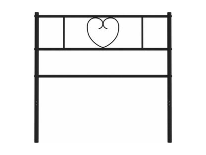 Black metal headboard 107cm