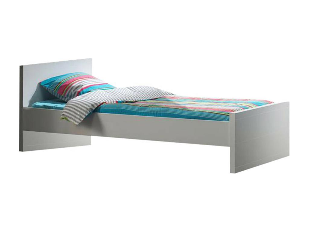 Doucezen - 90x200cm Bed with White Lacquered Bed Drawer