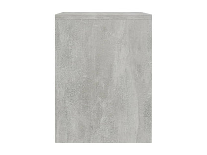 2-piece bedside tables, concrete grey, 40x30x40 cm, engineered wood