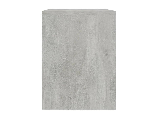 2-piece bedside tables, concrete grey, 40x30x40 cm, engineered wood