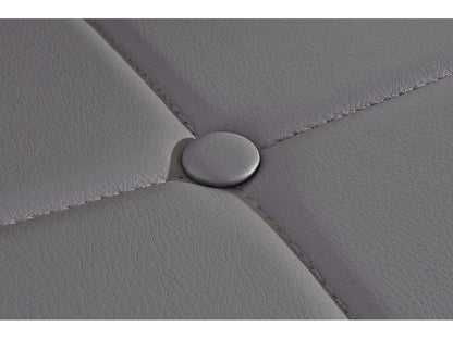 Homzora - Set of 4 Gray PU Upholstered Dining Chairs