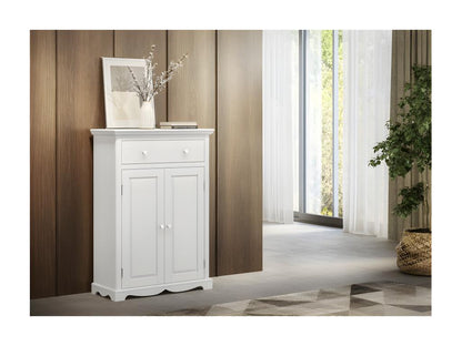 Le Parisien Charme White Buffet with 2 Doors, 1 Drawer, and 2 Shelves, 94x134x42 cm