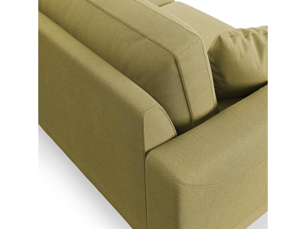 Doucezen Modern Sofa in Soft, Stain-Resistant Fabric T05 218 cm Yellow