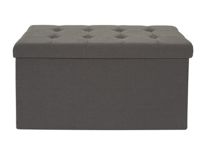 Homzora Folding Bench Storage Box, Grey