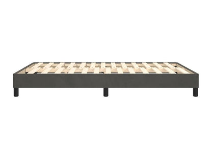 Doucezen bed base, dark grey, 140x190 cm, velvet