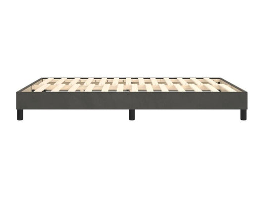 Doucezen bed base, dark grey, 140x190 cm, velvet